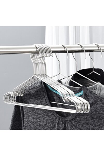 Vip Home Concept Metal Elbise Askısı 36 Adet Kıyafet Askısı Pantolon Askısı T...