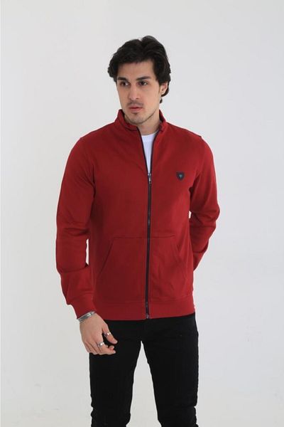 Rey Polo 408 Men's Judge Collar Cardigan