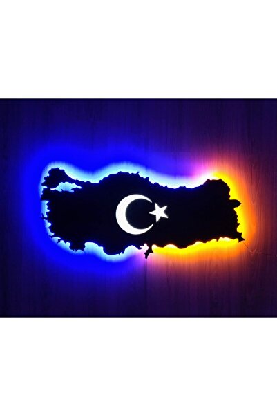 EmPoTekstilReklamTasarım Türkiye Haritası Mdf Led Tablo