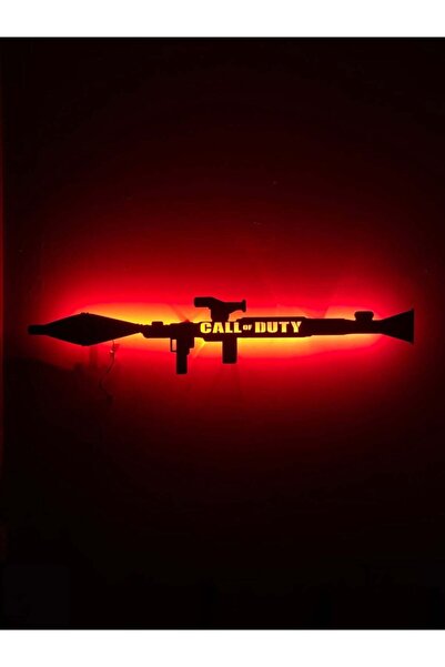 Genel Markalar Isim Yazılabilen Awp-awm-sniper-kanas Rgb Led Işıklı Ahşap Tab...