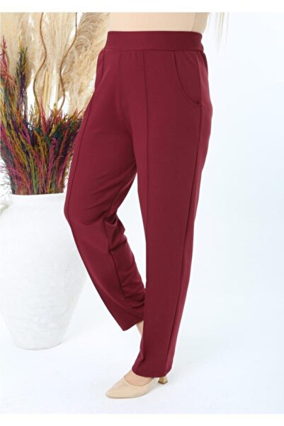 ViolettaXL Women's Large Size Pocket High Waist Stretchy Mira Trousers