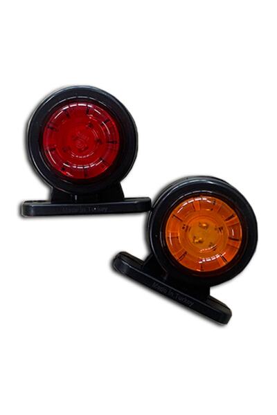 BAYUN عدسة مصباح مسطحة صغيرة 18 LED أحمر أصفر Fr0136