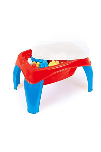 Dolu Aktivite Oyun Masası (30 Parça Yapı Oyuncak Blok Ile)