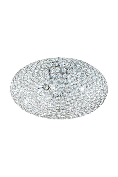 Eglo 95285 Indoor " Clemente " Chrome Color Cast Steel Ceiling Lighting Ip20 E27 Max: 3X60W Diameter: