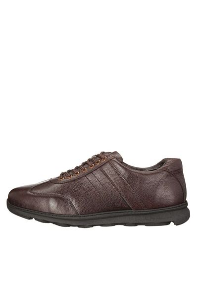 İriadam Cmp9560 Brown Leather Large Size Comfortable Stylish Wide Mold Suspension Orthopedic Rubber Sole New Sez