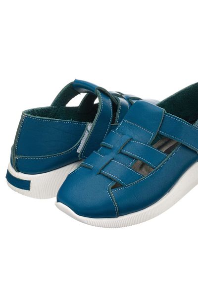 İriadam N2021 Petrol Blue Velcro Belt Adjustable Wrist Orthopedic Comfortable Sole in Numbers 41-42-43-44