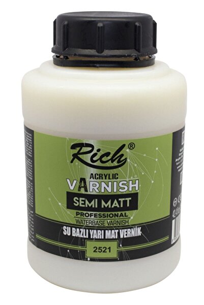 Rich Acrylic Varnish Semi Matt Professional Water -based Varnish Su Bazlı Yar...