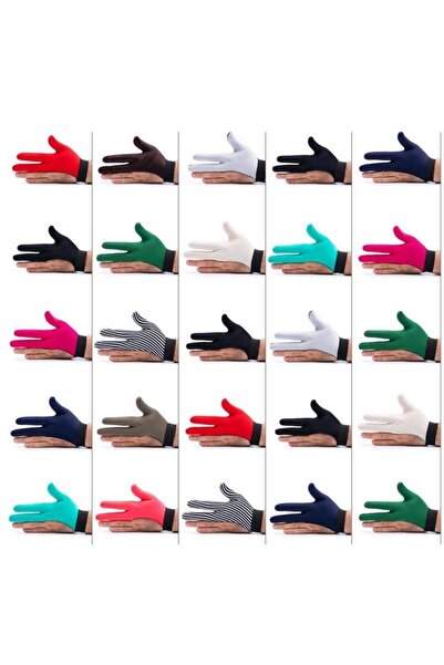 Genel Markalar Esnek Eko Bilekten Lastikli Ve Çırtlı Bilardo Eldiveni Karışık...