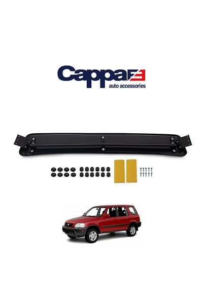Cappafe Honda Cr-v 1997-2002 Front Window Sunshade Visor Acrylic Hat - Piano Black Visor Terek (ABS)