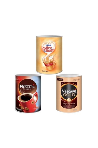 Nescafe كلاسيك نستله كوفي ميت - 1000 جرام + جولد 900 جرام + 2000 جرام