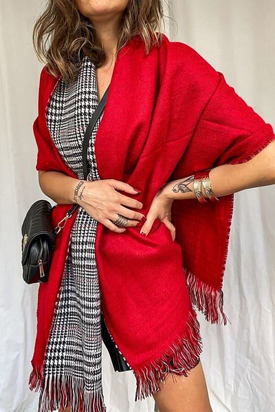 Makro Optik Red Double Sided Scarf