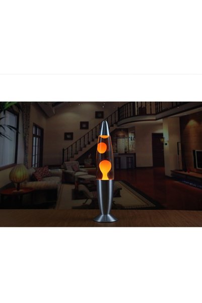 Çılgıntrend Lav Lamba - Lava Lamp-turuncu Büyük Boy 41 Cm
