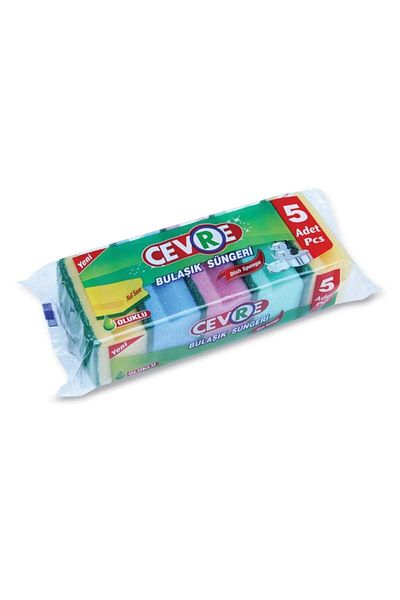 ÇEVRE Economic Pack of 5 - Corrugated and Sponge Colored