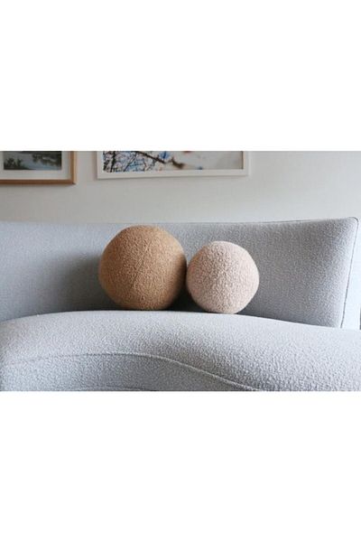 EACHTOME Комплект възглавница Teddy Top в кафяво екрю