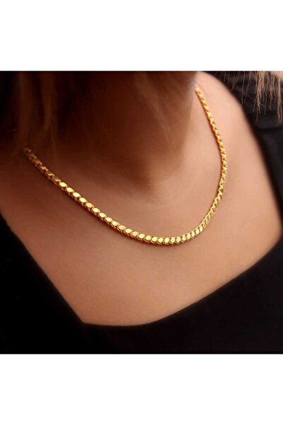 Çelikoğlu Kuyumculuk 8 Ayar Altın Pullu Zincir Kolye 6,35 Gr