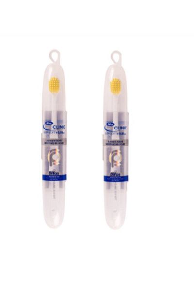 Difaş Toothbrush Pro Clinic Slim Soft Ziplock Case Boxed