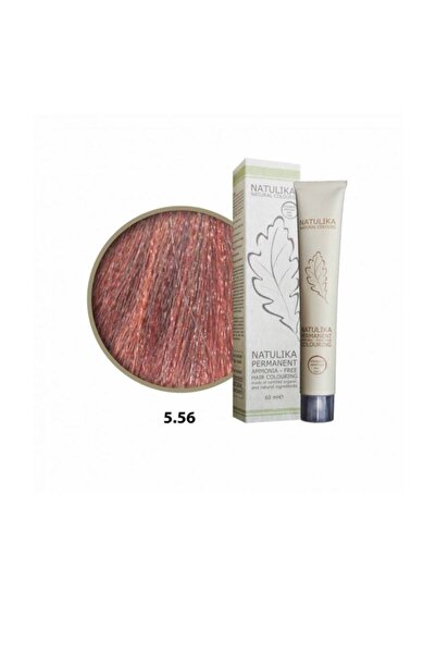 Natulika seven Pigment Organik Saç Boyası 5.56 Açık Kızıl Kahve 60 Ml