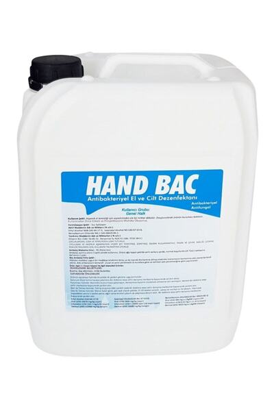 HAND BAC Handbac El Temizleme Solusyonu Alkol Bazlı 70° 5 lt