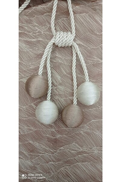 serART Perdele de fundal în vrac KİRAZ 4, perdea dublă, legare la tavan, cu ș...