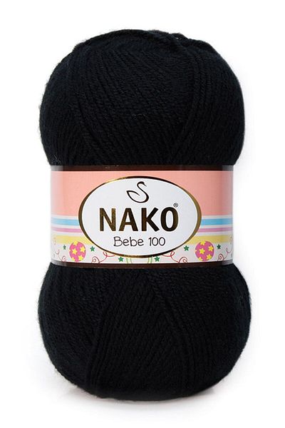 NAKO Black Bebe 100 Hand Knitted - Κλωστή Κλωστή Μαλλί Κωδικός χρώματος: 217