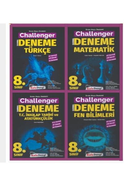 Kafa Dengi Yayınları Kafadengi Yayınları 8.sınıf Challenger Branş Denemesi Seti 4 Kitap (12"li) (tümü Video Çözümlü)