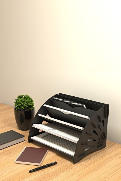 KUK Design Delcia Pratik Ve Modern Masaüstü Organizer Düzenleyici A4 Evrak Rafı