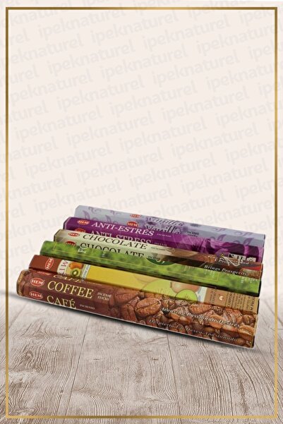 Hem Tütsü Altı Farklı Koku 120 Adet Tütsü Kahve Orman Kivi Cikolata Vanilya A...