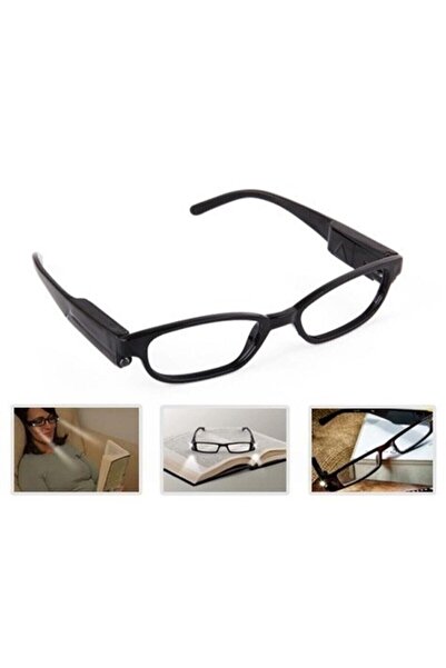 rennway Practical Glassless Book Lighting Glasses Reading Lamp with LED Light
