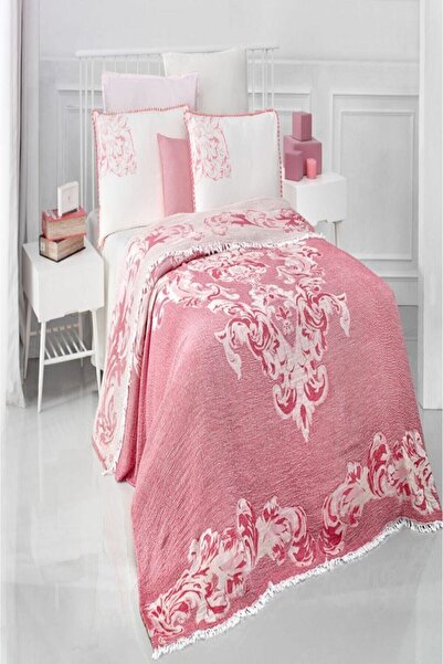 Sarev Kırmızı Pike Takımı Keira V1 Tek Kişilik