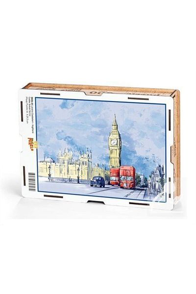 King Of Puzzle London Caddles - England Wooden Puzzle 500 Pieces (sk04-d)