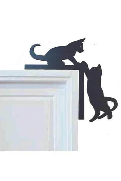 GİZEM SHOP Decorative Cat Designed Door and Mirror Corner Ornament