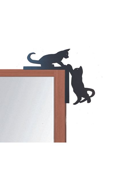 GİZEM SHOP Decorative Cat Designed Door and Mirror Corner Ornament