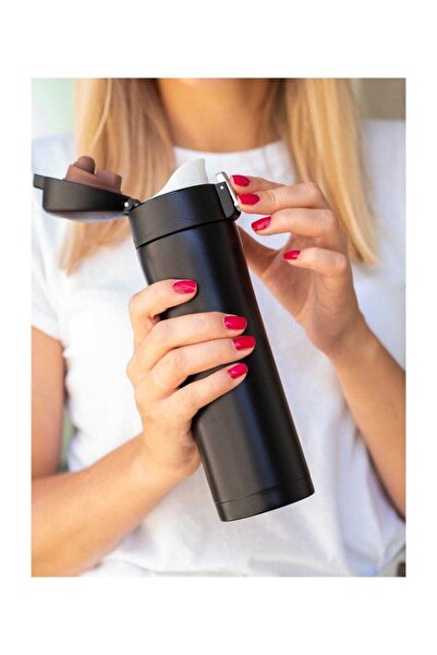 GIFTS STORE Thermos Black 45o Ml (Quality Double Layer Stainless Steel, Non-H...