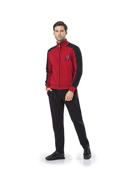 Pierre Cardin Men's Burgundy Tracksuit Set m 7045