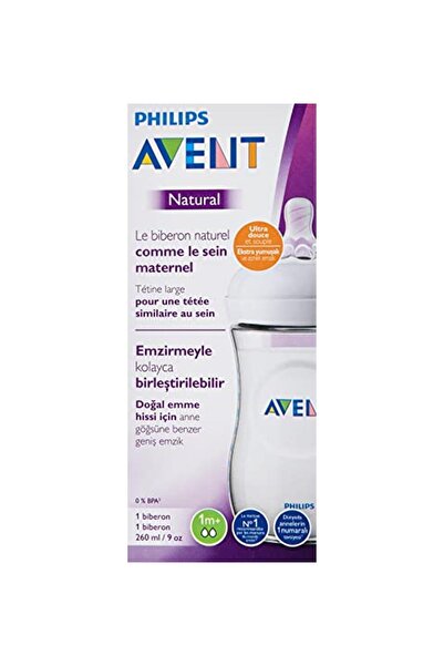 Philips Avent Scf033/17 Natural Pp Biberon 260ml, Şeffaf, 1 Adet Kategori: Biberon