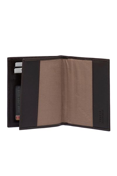 Tergan Unisex Brown Leather License Holder - 01338B07