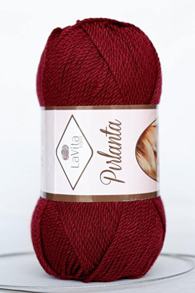 LaVita Yarn غزل الحياكة اليدوية Diamond Amigurumi Taka Yarn (بورجوندي-0020)