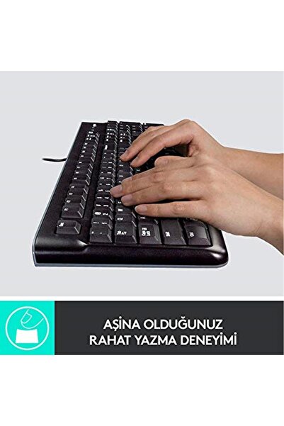 logitech Marka: Mk120 Usb Kablolu Klavye Mouse Seti, Tam Boyutlu, Sağ Ve Sol ...