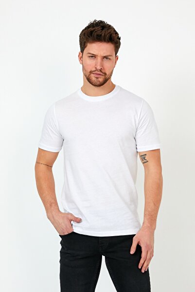 CLIPMAN Ανδρικό T-shirt Slim Fit Basic 5 τεμαχίων