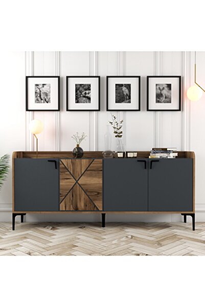 Variant Mobilya Variant Venedik Konsol - Ceviz / Antrasit