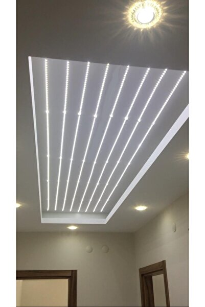 Cata 10 Çipli Iç Mekan Beyaz Renk 10 Metre Şerit Led Işık + 12,5 Amper Led Trafosu