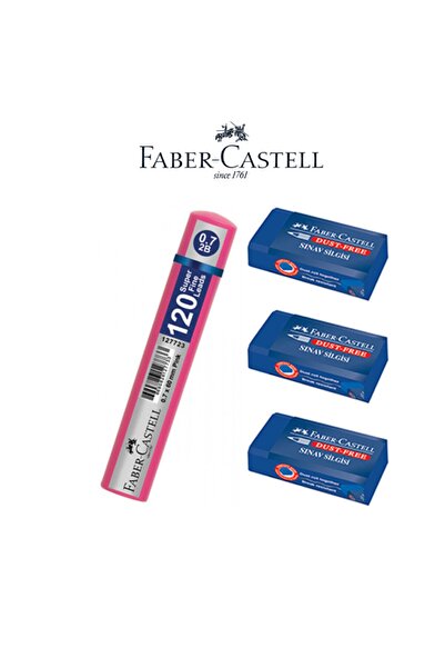 Faber Castell Set de examene - 3 bucăți de șters pentru examene + Grip Min 12...