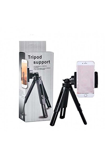 teknosepetim 2 Kademeli Masaüstü Telefon Tutucu Stand Akıllı Tripod Siyah
