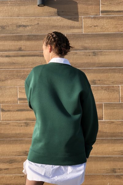 MBEY1989 Oversize Duck Head Green Sweatshirt - Unisex