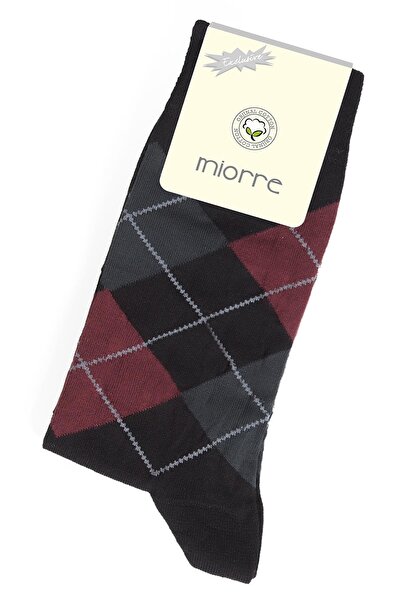 Miorre Καρό βαμβακερές ανδρικές κάλτσες 3 τεμαχίων