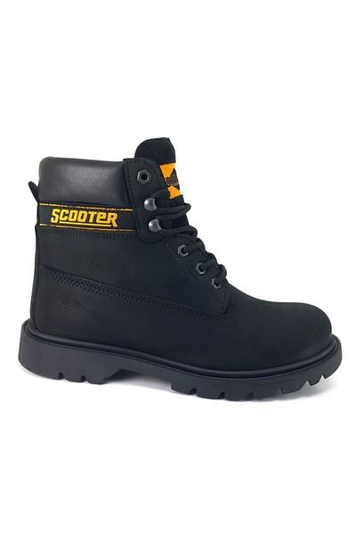 Scooter Ανδρικές μαύρες μπότες Nubuck 5130 Model Waterproof