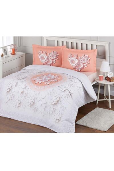 Özdilek Tek Kişilik Ranforce Nevresim Takımı Lively Roses Somon