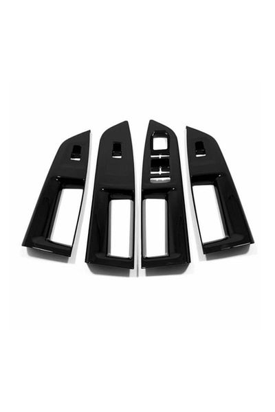 OLED GARAJ Door Armrest Cover Compatible for Volkswagen Golf 8 Piano Black