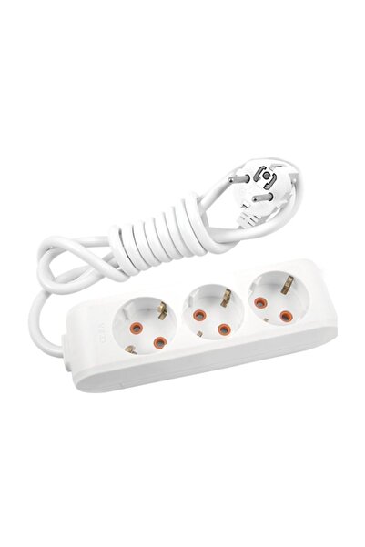 VİKO - 3'lü 3 Metre Topraklı Grup Priz Uzatma Kablosu