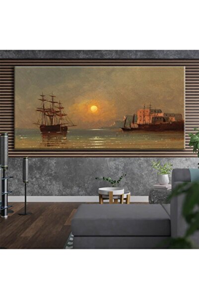 Voovart Ivan Konstantinovich Aivazovsky - Denizde Gün Batımı, 1889 Kanvas Tab...